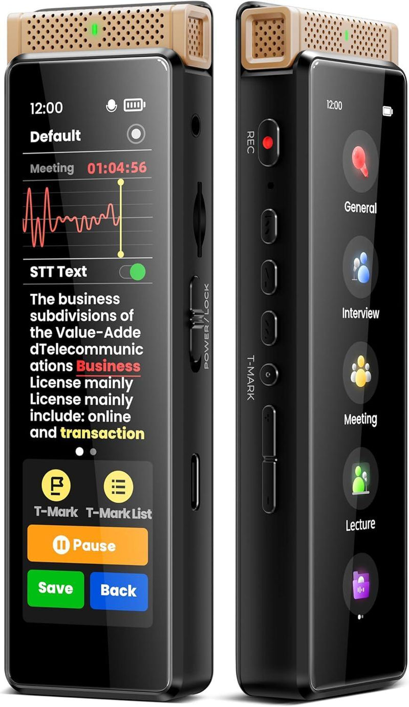 Save 30% Innioasis R1 Digital Voice Recorder 72GB with Playback【 Offline STT Transcription，Full Touchscreen with Bluetooth 】 - innioasis - experts of audio and video players