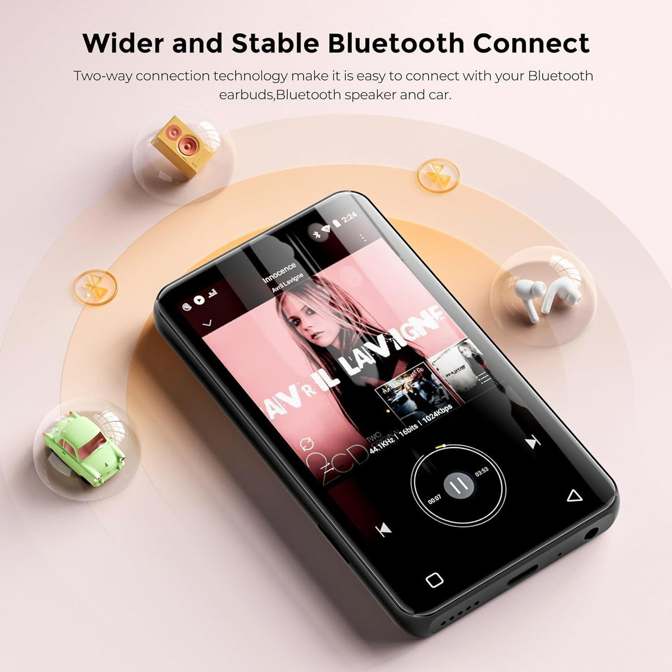 Save 30% on the INNIOASIS G3 MP3 Player 160GB 【Eaturing Bluetooth and WiFi, Support for Spotify, Pandora, and Amazon Music】 - innioasis - experts of audio and video players