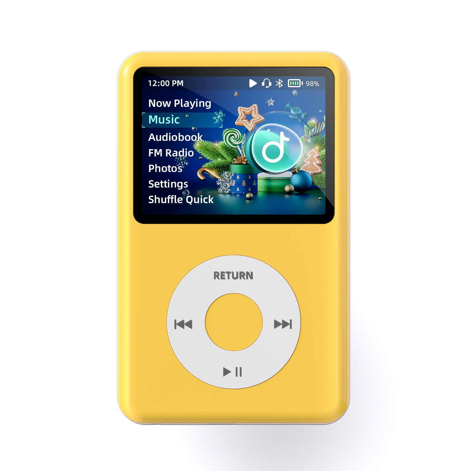 Innioasis Lecteur MP3 avec Bluetooth, 6,1 cm, 64 Go, mini son HiFi,  Bluetooth, lecteur de musique numérique avec radio FM, livre audio et  haut-parleur